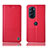 Coque Portefeuille Livre Cuir Etui Clapet H07P pour Motorola Moto Edge X30 5G Rouge