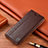 Coque Portefeuille Livre Cuir Etui Clapet H07P pour Motorola Moto G10 Power Marron