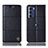 Coque Portefeuille Livre Cuir Etui Clapet H07P pour Motorola Moto G200 5G Noir
