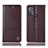 Coque Portefeuille Livre Cuir Etui Clapet H07P pour Motorola Moto G50 Marron