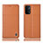Coque Portefeuille Livre Cuir Etui Clapet H07P pour Oppo A74 5G Orange