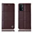 Coque Portefeuille Livre Cuir Etui Clapet H07P pour Oppo A93 5G Marron