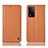 Coque Portefeuille Livre Cuir Etui Clapet H07P pour Oppo A93s 5G Orange