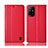 Coque Portefeuille Livre Cuir Etui Clapet H07P pour Oppo A95 5G Rouge