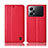 Coque Portefeuille Livre Cuir Etui Clapet H07P pour Oppo K10 Pro 5G Rouge