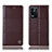 Coque Portefeuille Livre Cuir Etui Clapet H07P pour Oppo K9X 5G Marron