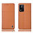 Coque Portefeuille Livre Cuir Etui Clapet H07P pour Oppo K9X 5G Orange