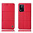 Coque Portefeuille Livre Cuir Etui Clapet H07P pour Oppo K9X 5G Rouge
