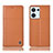 Coque Portefeuille Livre Cuir Etui Clapet H07P pour Oppo Reno8 5G Orange