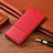 Coque Portefeuille Livre Cuir Etui Clapet H07P pour Samsung Galaxy A30 Rouge