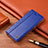 Coque Portefeuille Livre Cuir Etui Clapet H07P pour Samsung Galaxy M31 Prime Edition Bleu