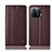 Coque Portefeuille Livre Cuir Etui Clapet H07P pour Xiaomi Mi 11 Pro 5G Marron