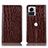 Coque Portefeuille Livre Cuir Etui Clapet H08P pour Motorola Moto Edge 30 Ultra 5G Marron