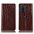 Coque Portefeuille Livre Cuir Etui Clapet H08P pour Motorola Moto Edge X30 5G Marron