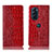 Coque Portefeuille Livre Cuir Etui Clapet H08P pour Motorola Moto Edge X30 5G Rouge