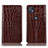 Coque Portefeuille Livre Cuir Etui Clapet H08P pour Motorola Moto G50 5G Marron