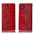 Coque Portefeuille Livre Cuir Etui Clapet H08P pour Motorola Moto G50 5G Rouge