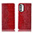 Coque Portefeuille Livre Cuir Etui Clapet H08P pour Motorola Moto G71s 5G Rouge