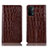 Coque Portefeuille Livre Cuir Etui Clapet H08P pour OnePlus Nord N200 5G Marron