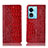 Coque Portefeuille Livre Cuir Etui Clapet H08P pour Oppo A1x 5G Rouge