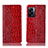 Coque Portefeuille Livre Cuir Etui Clapet H08P pour Oppo A77 5G Rouge