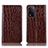 Coque Portefeuille Livre Cuir Etui Clapet H08P pour Oppo A93s 5G Marron