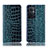 Coque Portefeuille Livre Cuir Etui Clapet H08P pour Oppo F21 Pro 5G Bleu