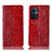 Coque Portefeuille Livre Cuir Etui Clapet H08P pour Oppo F21 Pro 5G Rouge