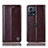 Coque Portefeuille Livre Cuir Etui Clapet H09P pour Motorola Moto Edge 30 Fusion 5G Marron