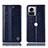 Coque Portefeuille Livre Cuir Etui Clapet H09P pour Motorola Moto Edge X30 Pro 5G Bleu