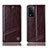 Coque Portefeuille Livre Cuir Etui Clapet H09P pour Oppo A93s 5G Marron