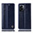 Coque Portefeuille Livre Cuir Etui Clapet H09P pour Oppo K10 5G India Bleu