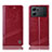 Coque Portefeuille Livre Cuir Etui Clapet H09P pour Oppo K10 5G Rouge