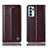 Coque Portefeuille Livre Cuir Etui Clapet H09P pour Oppo Reno6 Pro 5G India Marron