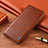 Coque Portefeuille Livre Cuir Etui Clapet H09P pour Samsung Galaxy S22 Plus 5G Brun Clair