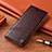 Coque Portefeuille Livre Cuir Etui Clapet H09P pour Samsung Galaxy S22 Plus 5G Marron