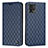 Coque Portefeuille Livre Cuir Etui Clapet H09X pour Motorola Moto G72 Bleu