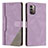 Coque Portefeuille Livre Cuir Etui Clapet H09X pour Nokia G11 Violet