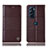 Coque Portefeuille Livre Cuir Etui Clapet H10P pour Motorola Moto Edge Plus (2022) 5G Marron