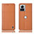 Coque Portefeuille Livre Cuir Etui Clapet H10P pour Motorola Moto Edge X30 Pro 5G Orange