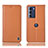 Coque Portefeuille Livre Cuir Etui Clapet H10P pour Motorola Moto G200 5G Orange