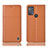 Coque Portefeuille Livre Cuir Etui Clapet H10P pour Motorola Moto G50 Orange