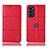 Coque Portefeuille Livre Cuir Etui Clapet H10P pour Motorola MOTO G52 Rouge