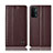 Coque Portefeuille Livre Cuir Etui Clapet H10P pour OnePlus Nord N200 5G Marron