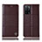 Coque Portefeuille Livre Cuir Etui Clapet H10P pour Oppo A53s 5G Marron