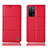 Coque Portefeuille Livre Cuir Etui Clapet H10P pour Oppo A55 5G Rouge