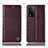 Coque Portefeuille Livre Cuir Etui Clapet H10P pour Oppo A93s 5G Marron