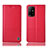 Coque Portefeuille Livre Cuir Etui Clapet H10P pour Oppo A94 5G Rouge