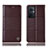 Coque Portefeuille Livre Cuir Etui Clapet H10P pour Oppo A96 5G Marron