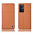 Coque Portefeuille Livre Cuir Etui Clapet H10P pour Oppo A96 5G Orange